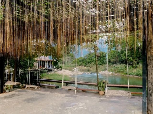 ที่พักวังเวียง บรรยากาศดี