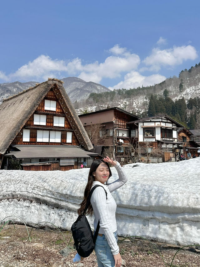 🇯🇵 白川鄉一定要上展望台和近距離拍小屋🏡 ❄️