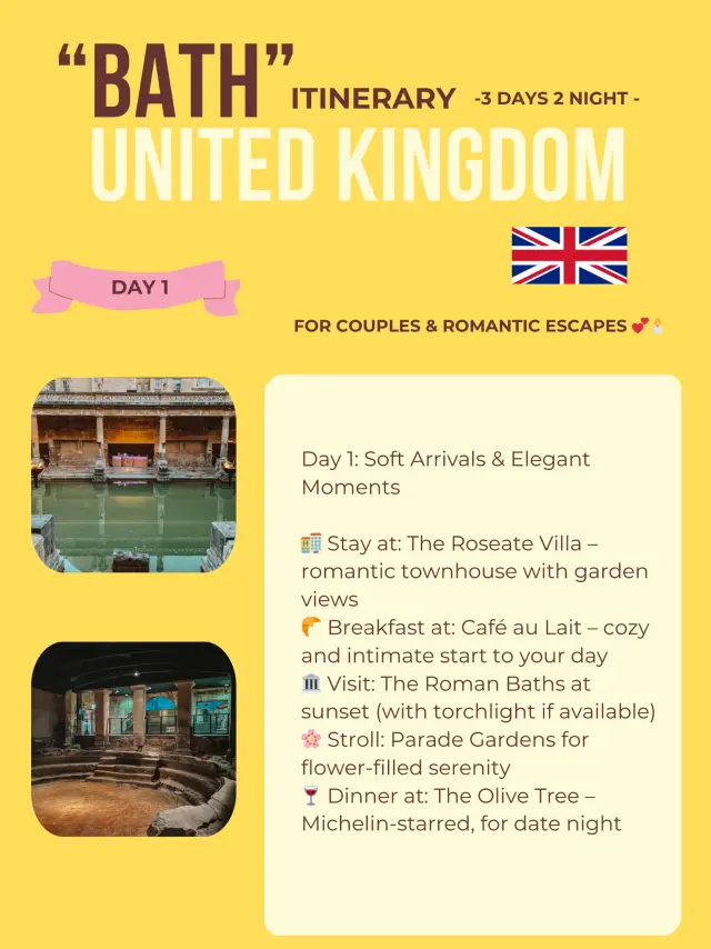 Bath 3-days itinerary 
