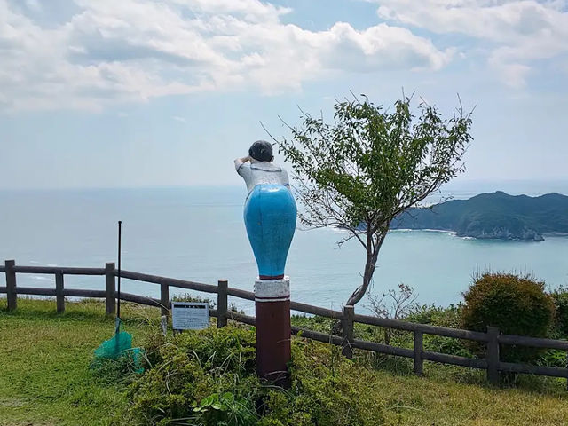 【空と海に漕ぎ出す🌈南海展望広場の“絶景ブランコ”】