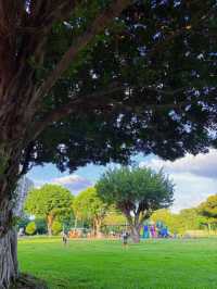 🌳【中壢親子寵物雙友善】興仁親子公園：綠意草皮 × 溜滑梯 × 野餐散步超放鬆！