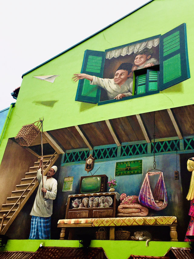 เสน่ห์ย่านKampong Glam ถนนMuscat Street Artต้องไป
