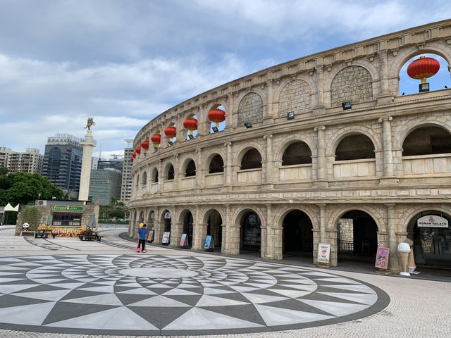 澳門🇲🇴漁人碼頭羅馬劇場🎭仿古建築