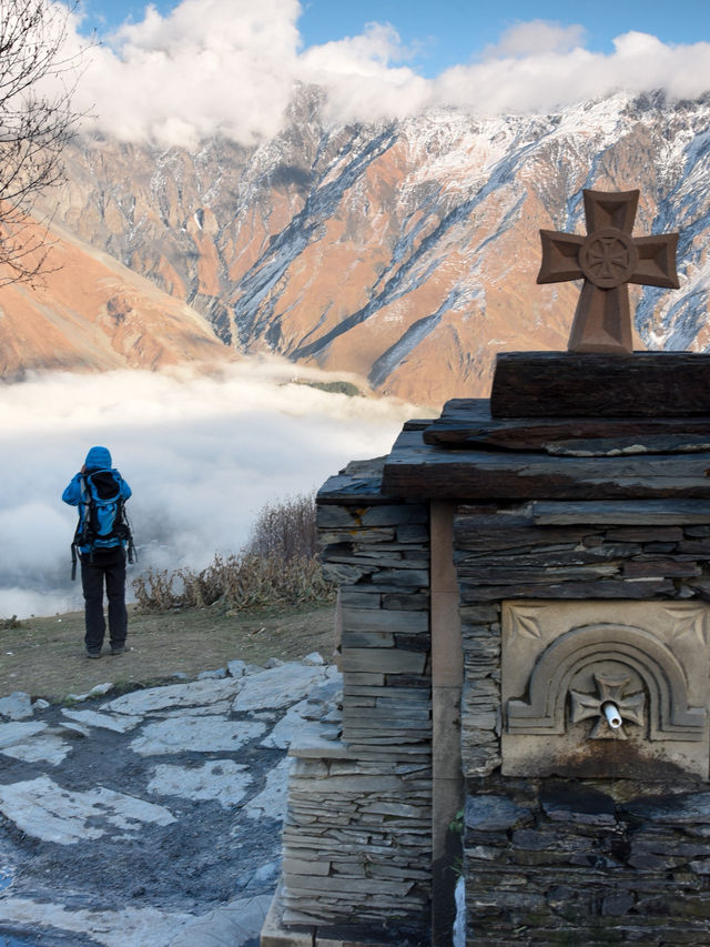 บันทึกเส้นทางโคลนสู่ Gergeti Trinity Church