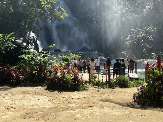 Lost in Kuang Si Paradise 💦🌿 Lost in Kuang Si Paradise 💦🌿