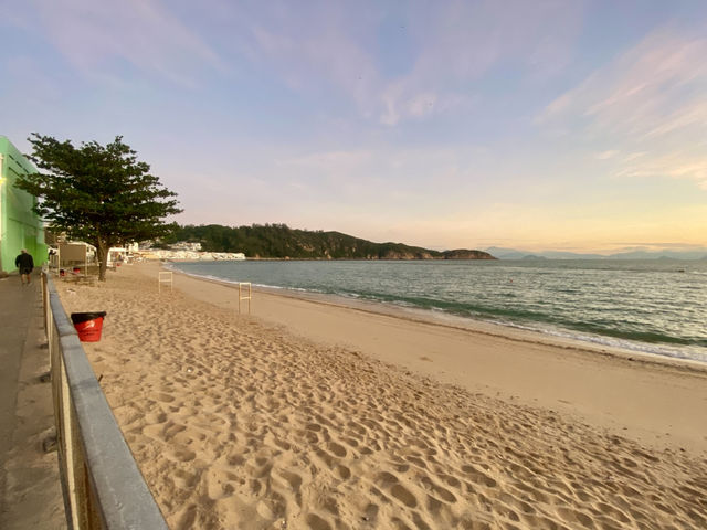 長洲東灣泳灘✨一步到沙灘~陽光與自然🏖️😍