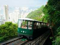 🌄🚋 Riding to the Clouds on The Peak Tram, Hong Kong 🌆✨ 