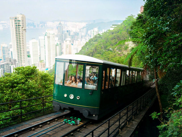 🌄🚋 Riding to the Clouds on The Peak Tram, Hong Kong 🌆✨ 