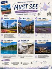 🇯🇵 Hokkaido First Trip Guide ✈️เที่ยวฮอกไกโดครั้งแรก ดินแดนธรรมชาติ อาหารทะเล และวิวสวยทุกฤดูกาล