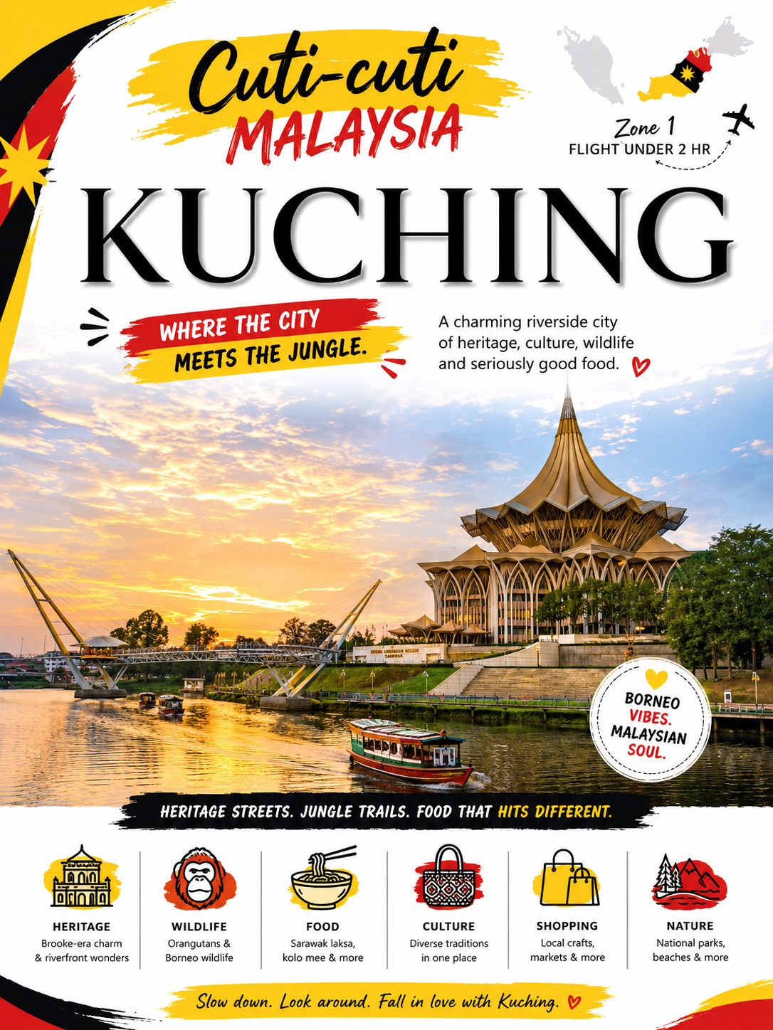 🐱 CUTI-CUTI MALAYSIA: KUCHING 🇲🇾🌿