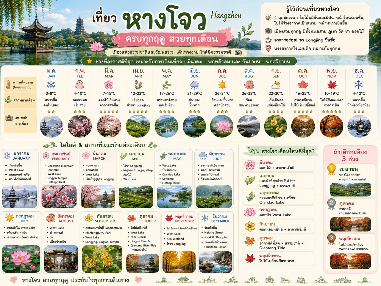 12 เดือน กับหางโจวเดือนไหนดีที่สุด 🥰✅