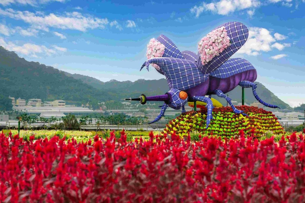 新社花海：台湾中部最大級の花の祭典と台中国際フラワーカーペット