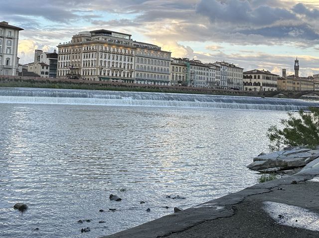 Walking by Ponte Vecchio during the day