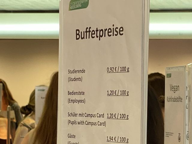 🇩🇪 독일 하이델베르크 대학교 학식 먹기 😋