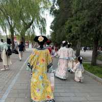 Stunning view of Beihai park in Beijing