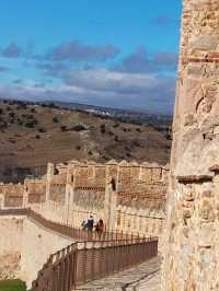 the medieval walls of Avila Spain 