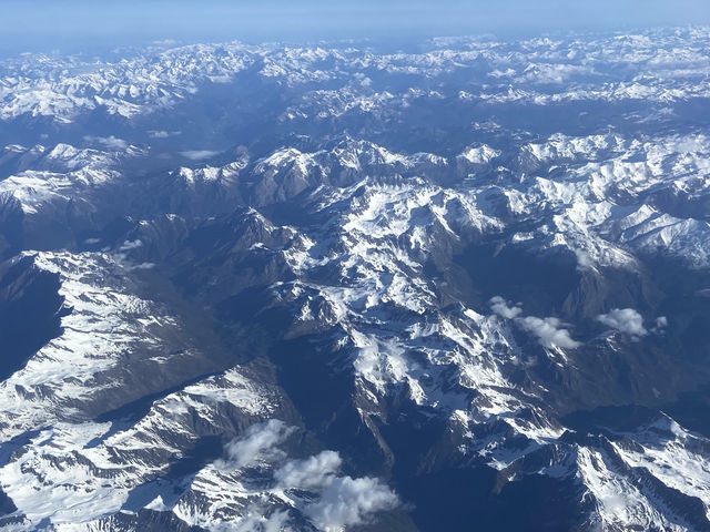 See the Alps in the sky