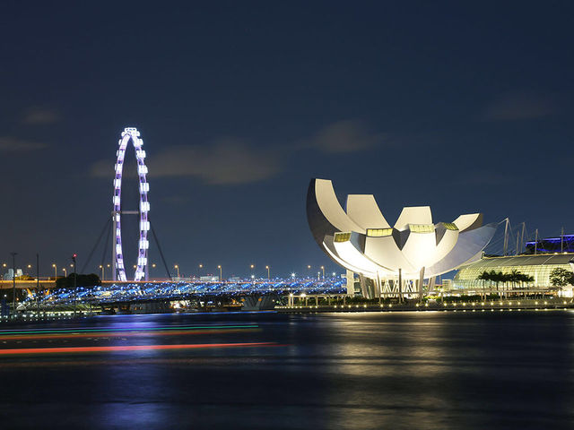 🇸🇬濱海灣的夜景，超正