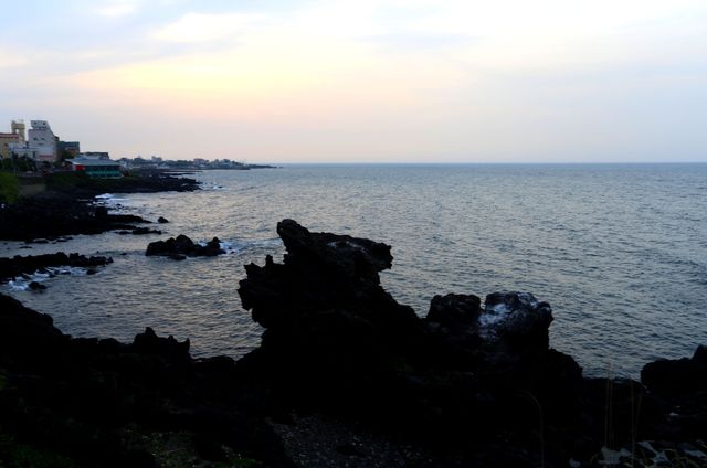 A not-so-prominent "attraction" on Jeju Island's beach.