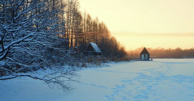 夢境之上的凍土：根河源的冬日黃昏