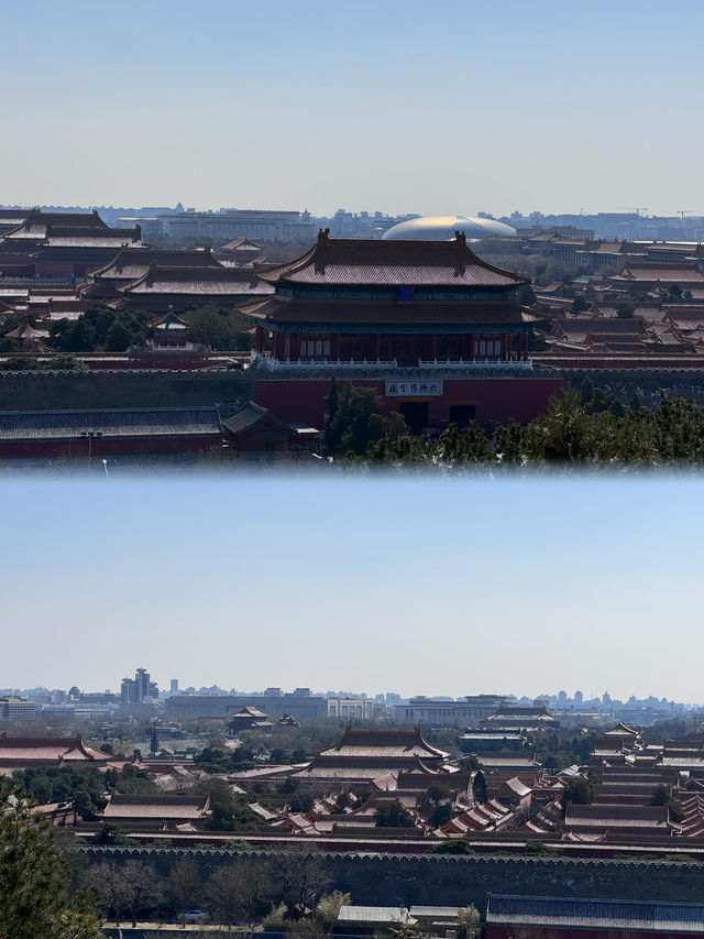 站在山頂看故宮全景！