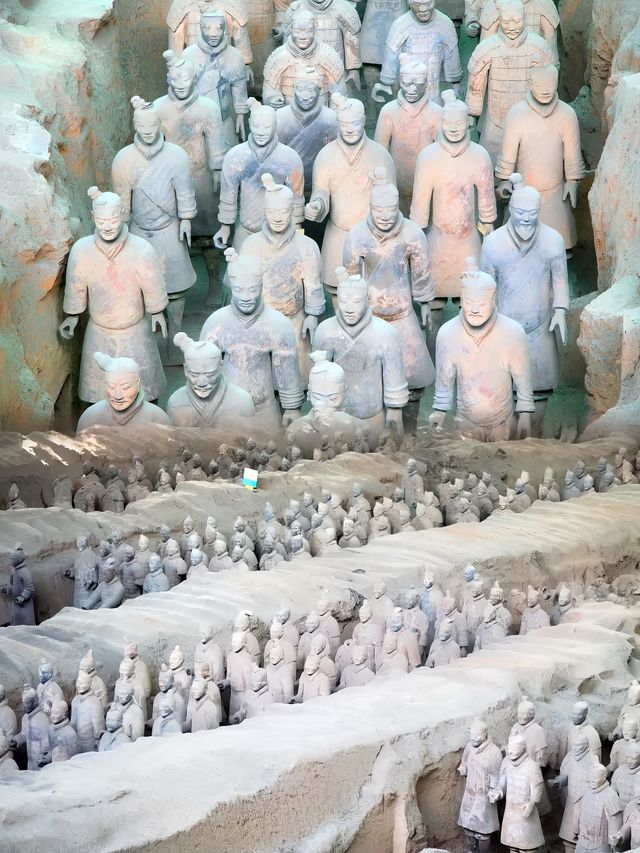 前往西安必看的世界八大奇蹟之一兵馬俑