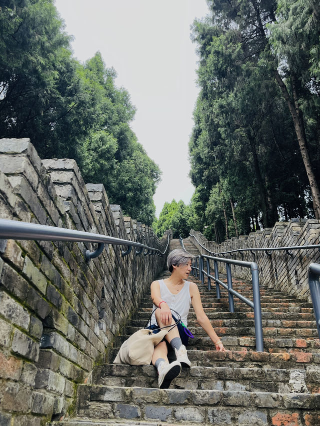 洛帶金龍長城，一起爬山看風景