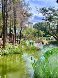 深圳人民公園 | 莫奈秘境花園🫧春日氣氛感  這是深圳市內最早的公園之一，安靜人少，閒暇時來這