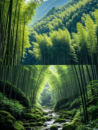 Wander into the bamboo forest! This bamboo forest is the essence of summer coolness.
