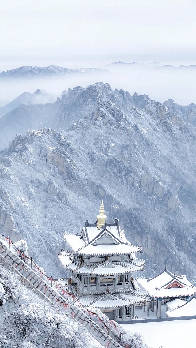 天氣轉涼，一定要來老君山看雪景，登金頂看日出，必須美成仙！