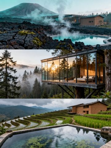 Семейная поездка на зимние каникулы! Лесной горячий источник с температурой 23℃ — идеальное место для расслабляющего отдыха с детьми.