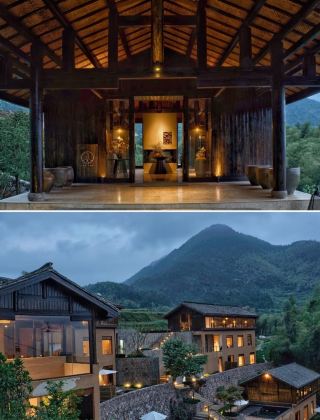 Next to Chenjiapu Ancient Village! A Japanese-style private hot spring inn surrounded by tea fields and sea of clouds