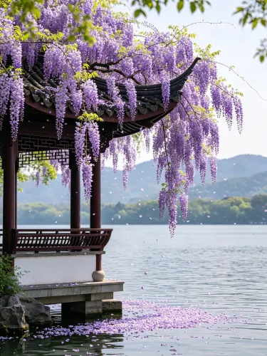West Lake, HangzhouAttend a Purple Spring Feast of Wisteria | Trip.com  Hangzhou