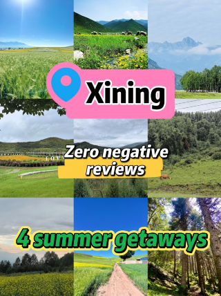 Stop asking where to go. These 4 summer cool-down spots in Xining keep the summer at 19℃, and you still need a jacket