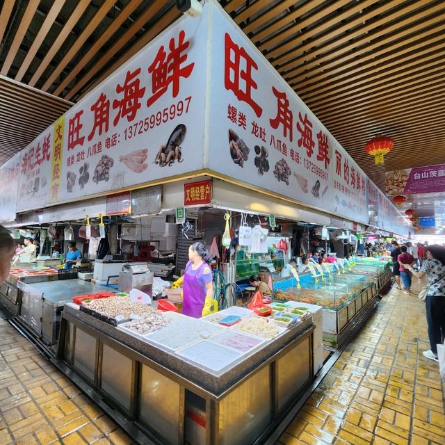 海鮮街吃奄仔蟹🦀台山🦪