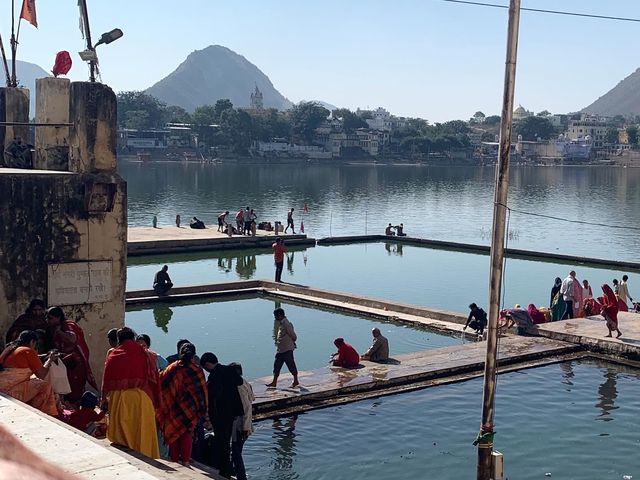 Holy site in Pushkar, India