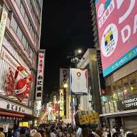 【大阪 難波】夜の道頓堀へ