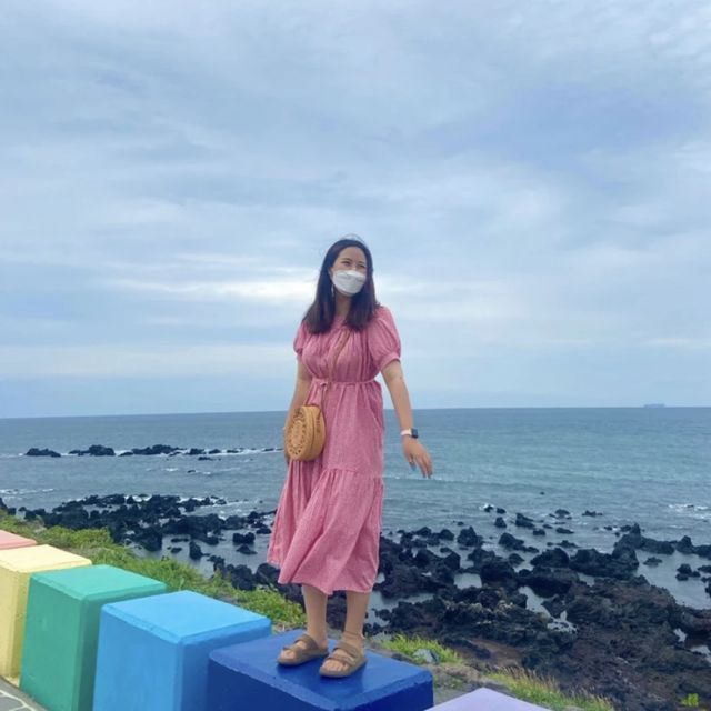 제주 산착하기 좋은 무지개 해안도로와 도두봉 키세스존 💛