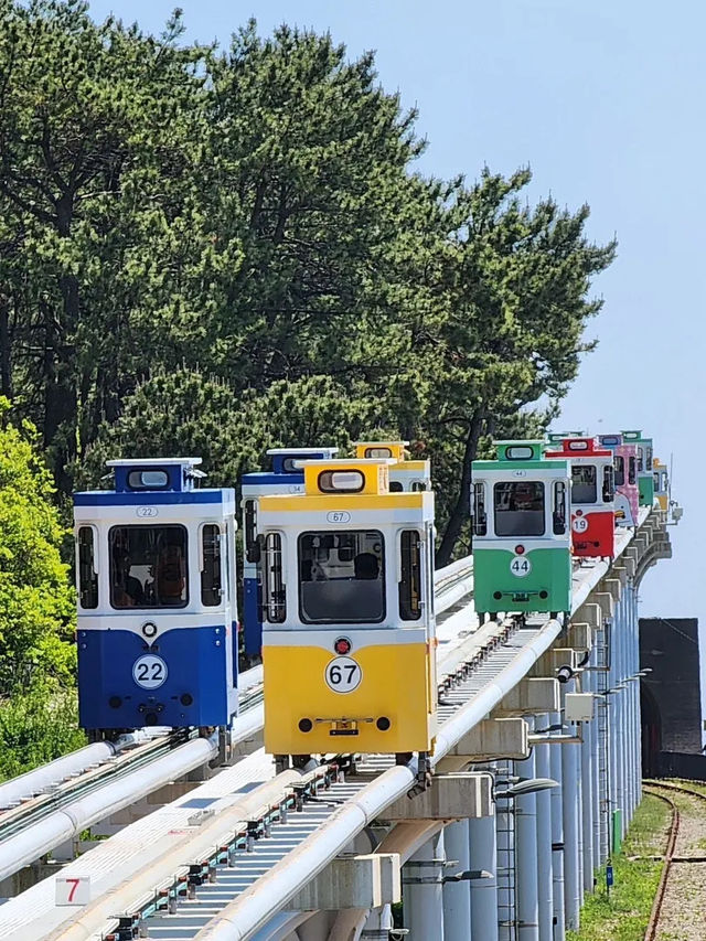 นั่งรถไฟปุ๊กปิ๊ก ชมวิวทะเลที่ปูซาน