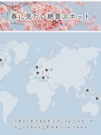 【海外旅行】春に見たい世界の絶景7選🌸