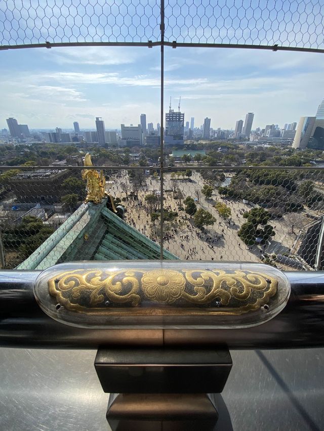 天守閣からの眺めはまるで天下人になった気分