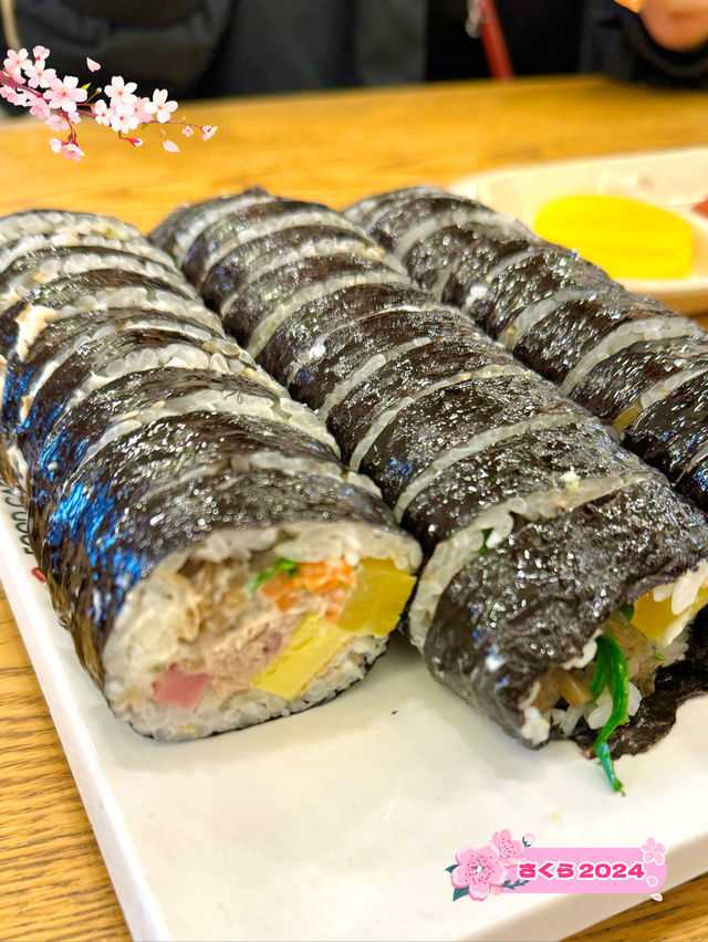 【韓国(釜山)】西面駅周辺で朝食キンパはここ！オーダーしてから手作りしてくれる優しい味✨