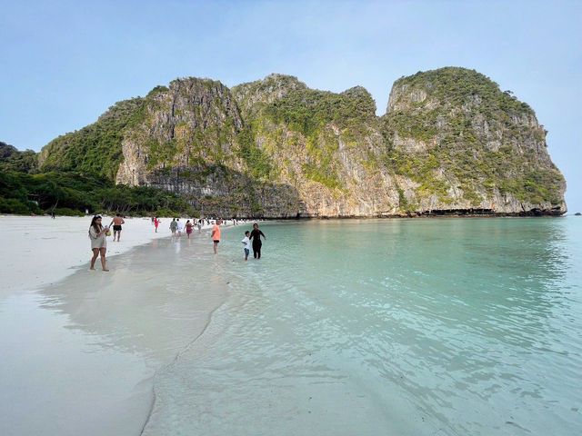 Emerald waters at this beach