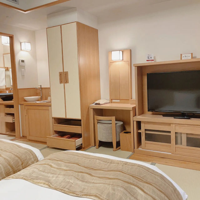 【温泉】出雲大社まで徒歩で行ける！綺麗で貸切風呂が5つもあるホテル♨️