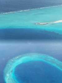 Maldives from seaplane view 🐬🐬🐬