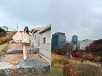 Namsan Mountain Park สวนสาธารณะวิว N Seoul tower สถานที่ชมใบไม้เปลี่ยนสีสุดปัง!