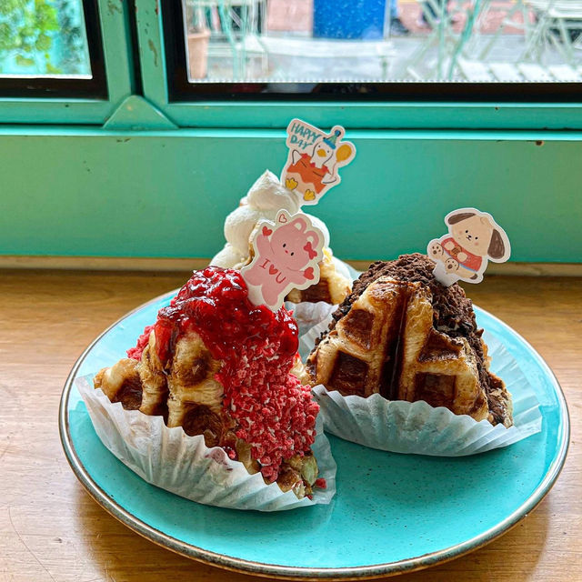 민트색 감성 가득한 79파운야드 합정점, 크로플 맛집의 진수🧇