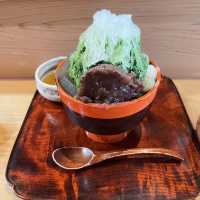 奈良　おすすめ和菓子屋の抹茶かき氷✨