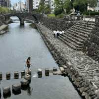 Charming spots in Nagasaki, Megane Bridge