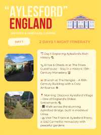 Aylesford itinerary 